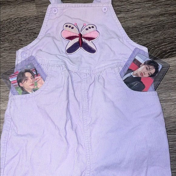 Gymboree Light Purple Kids Overalls with Pockets (18-24 Months) - Picture 2 of 7